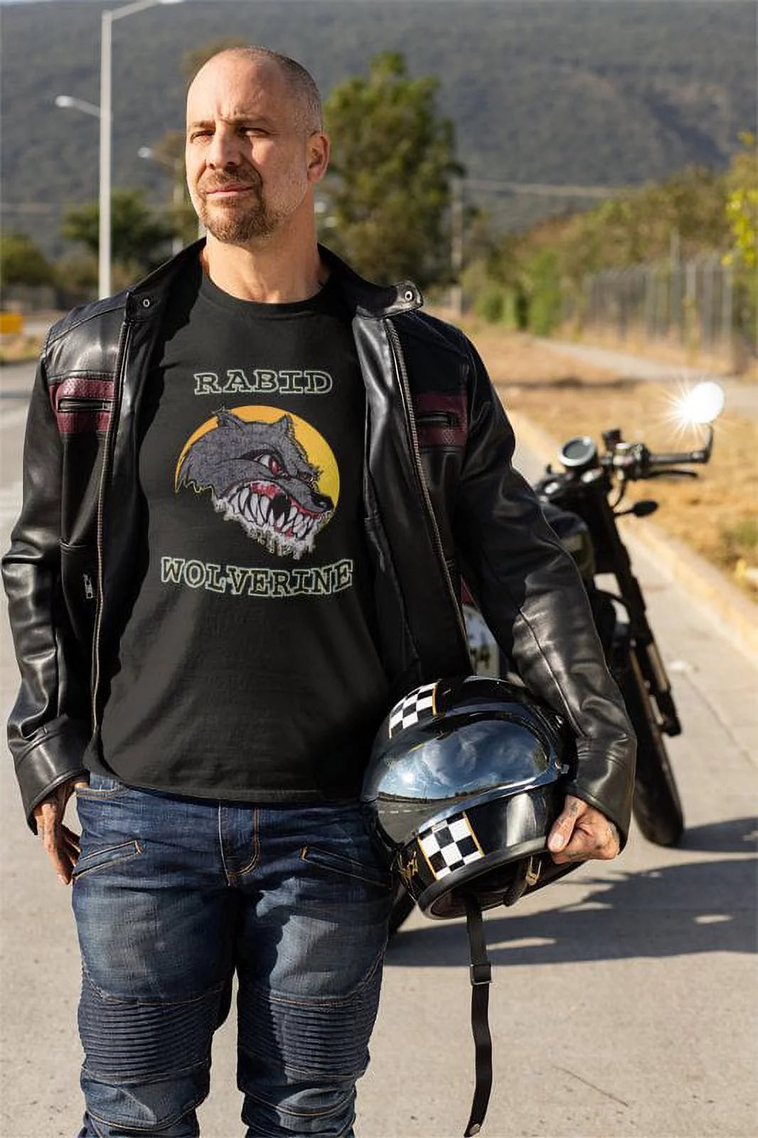 Men's Black T-shirt L7748