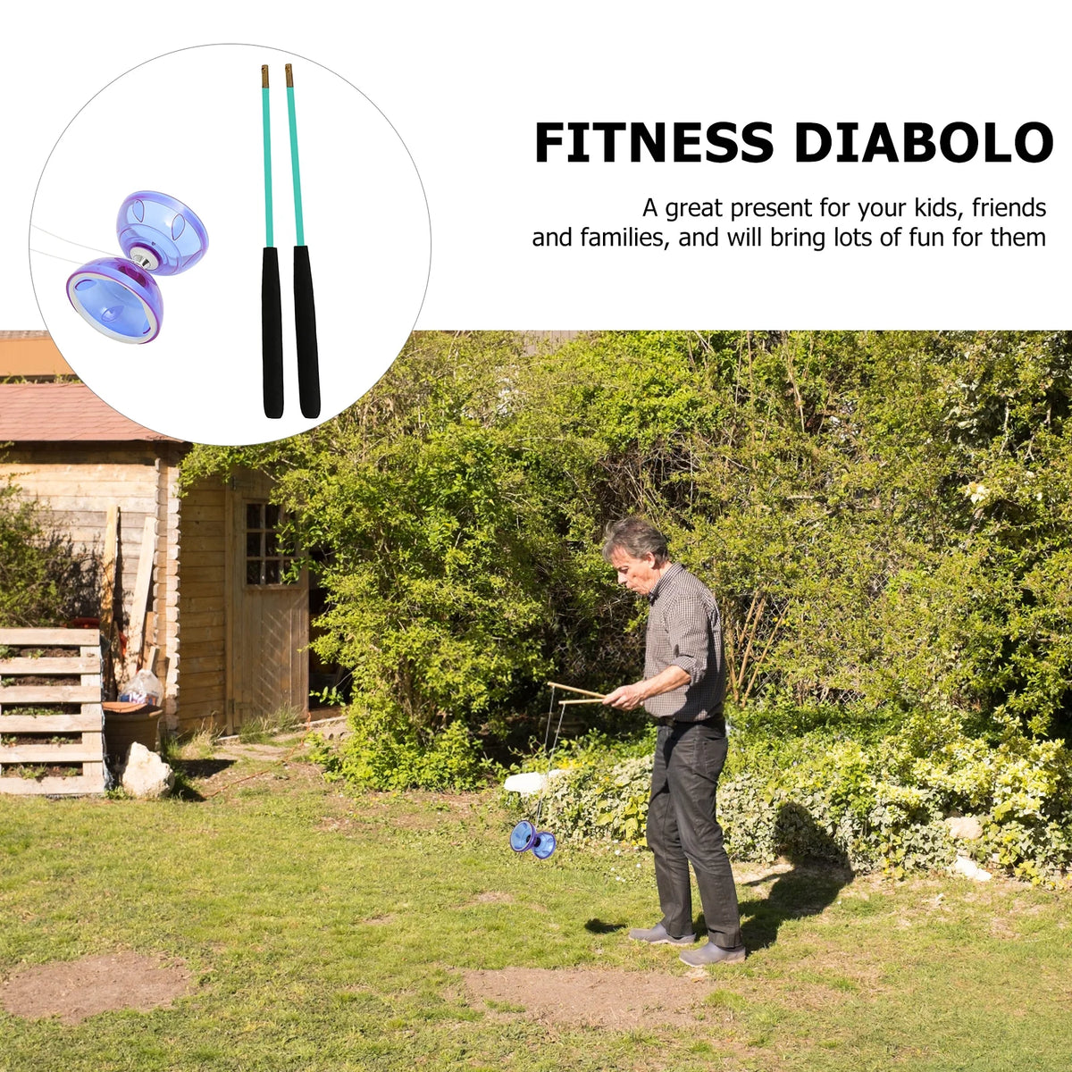Chinese Yoyo Diabolo Toy Juggling Diabolos L44217