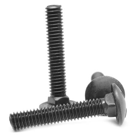 1/2 inch-13 x 4 inch Coarse Thread Grade 5 Carriage Bolt Medium Carbon Steel Black Oxide Pk 50 P372