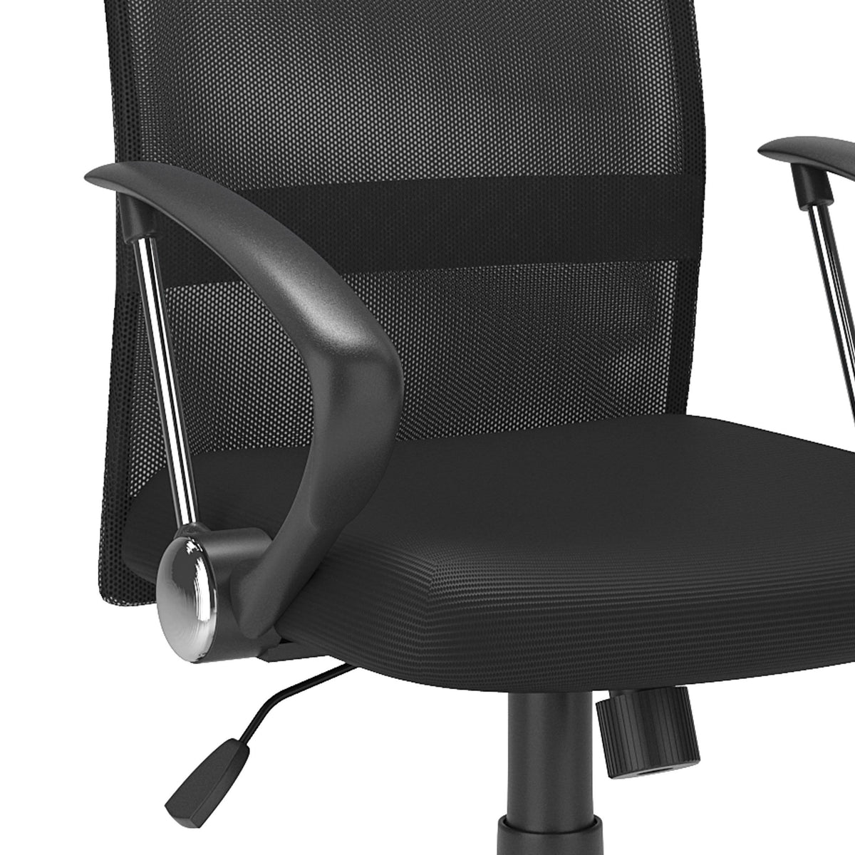 Yellow Contoured Mesh Office Chair E4147