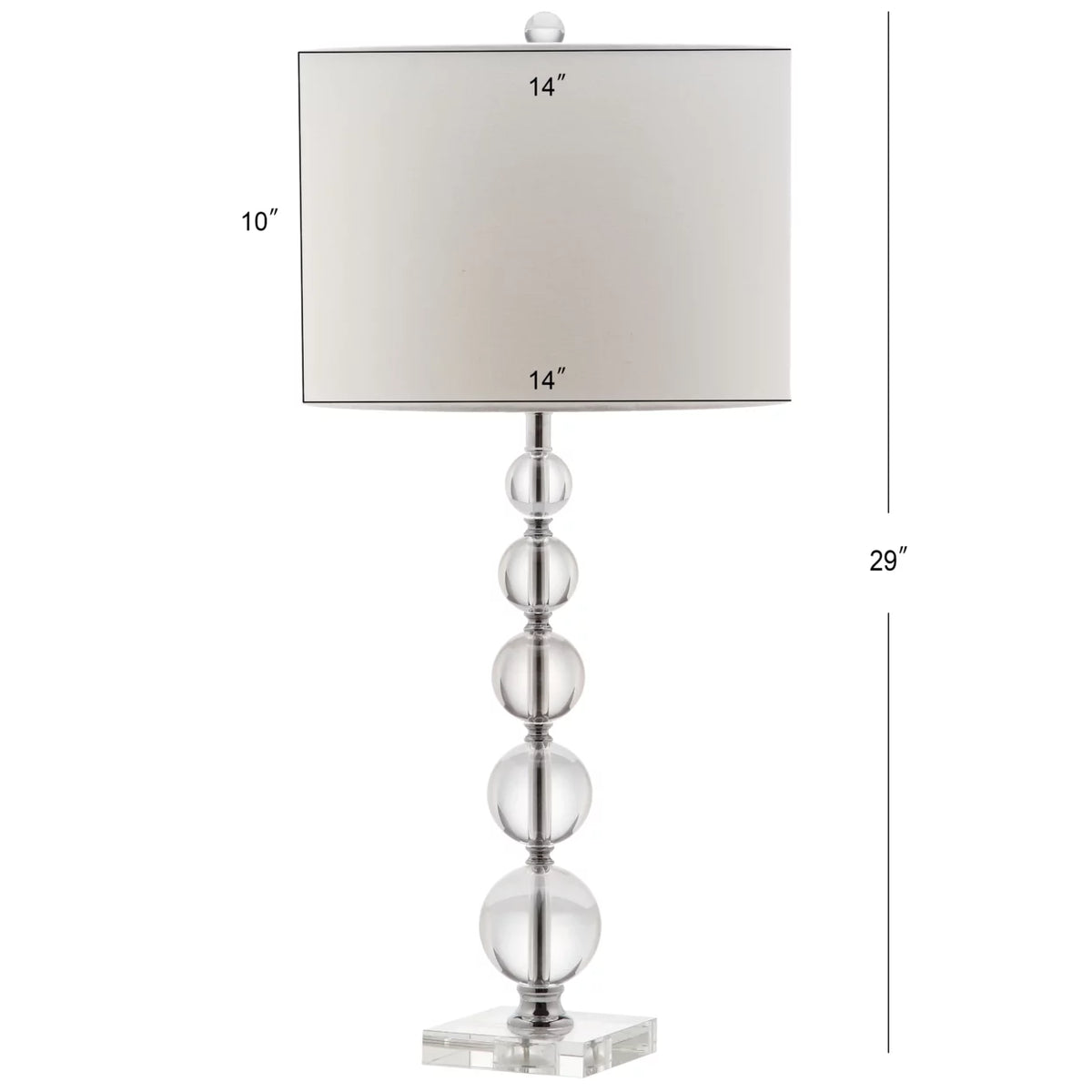 Clear Set of 2 Table Lamp Y596611