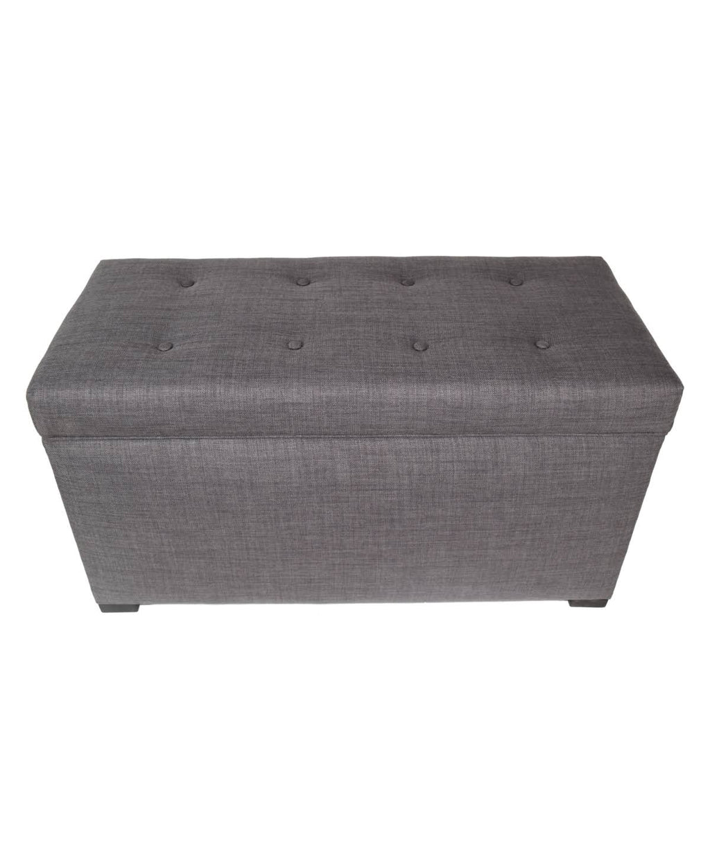 Tufted Storage Bench Gray H16456