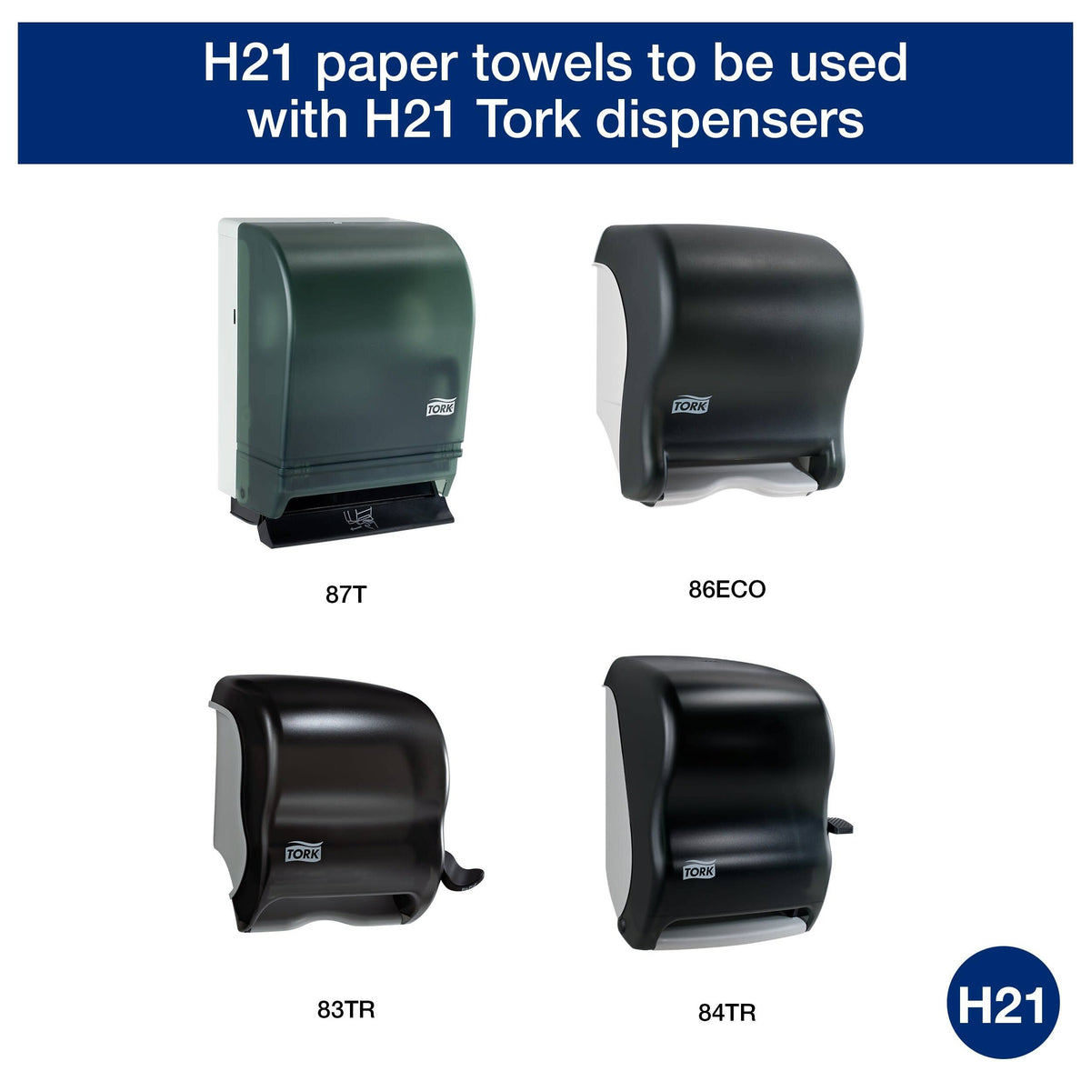 1-Ply White Hardwound Roll Towel, 6/Carton R854