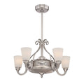 Satin Nickel LED Fan Light T3346