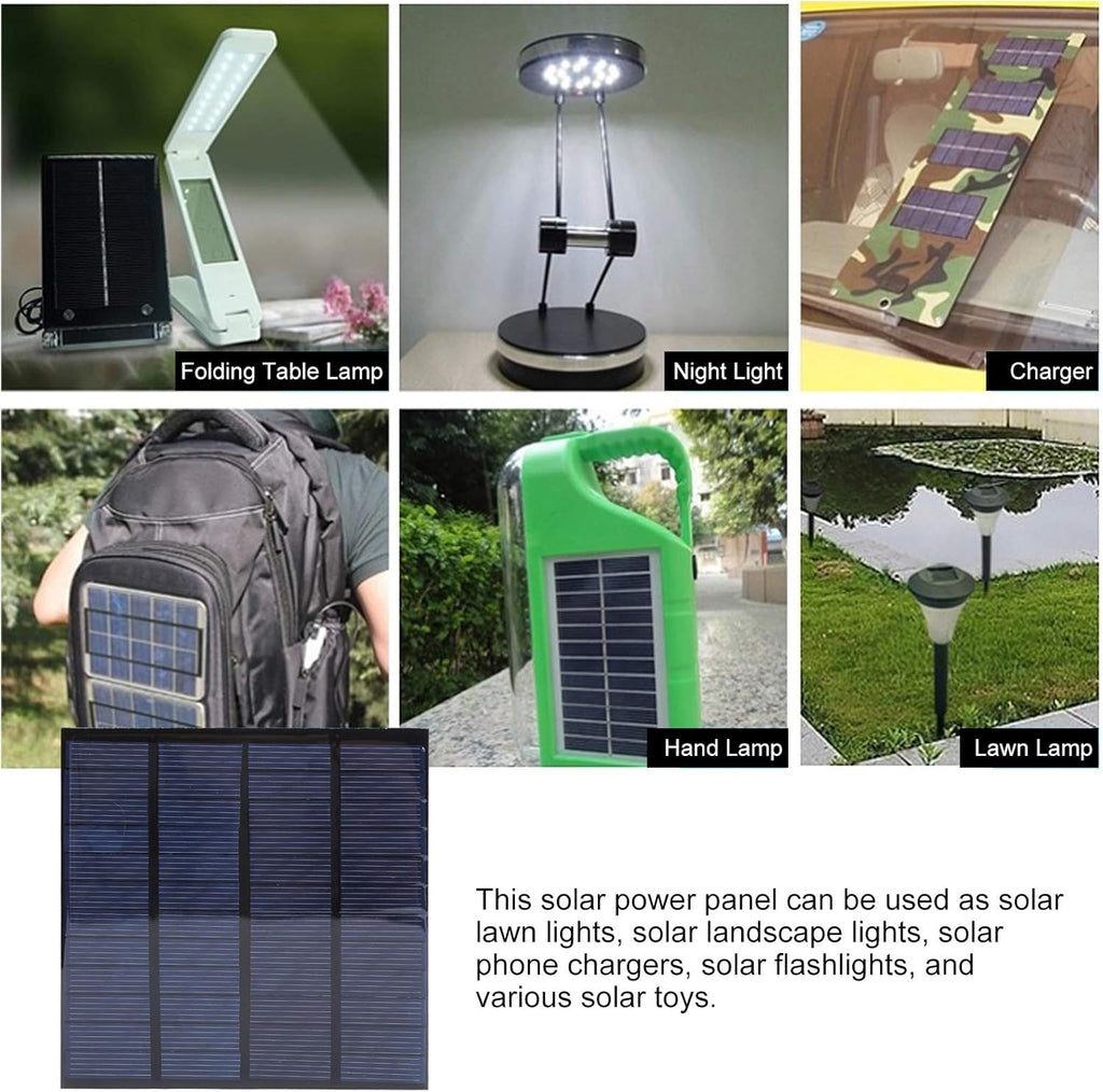2Pcs DC 12V 150mA Solar Panel Mini Solar Battery Module with 1m Cable Polysilicon Solar Epoxy Cell Charger K110
