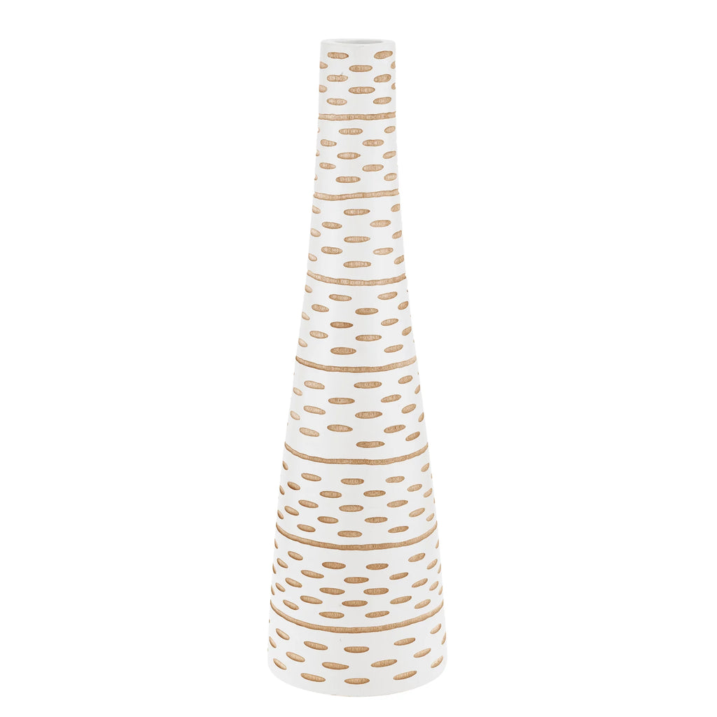 White Mango Tree Wood Bottle-Shaped Vase Q278452