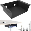 Welded Steel Matte Black Under Desk Storage Shelf Pack of 2 A136