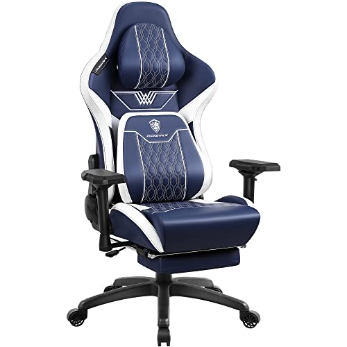 Big and Tall Black Pu Leather Gaming Chair with Footrest Z605