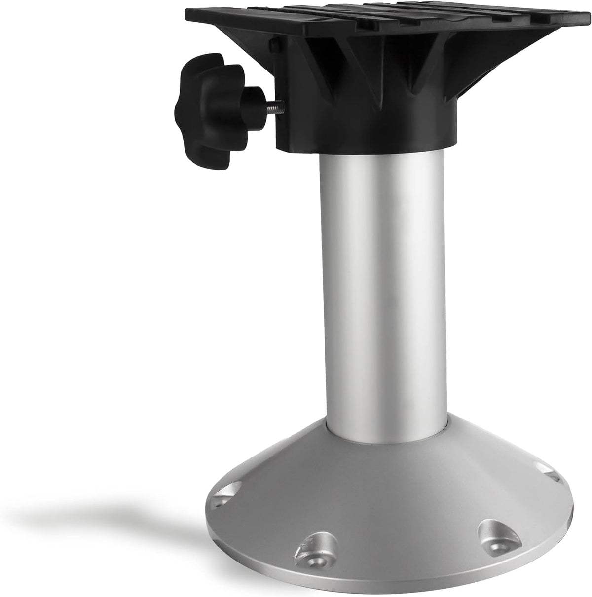 Fixed Height 12 Inches 360 Degree Marine-Grade Aluminum Boat Seat Pedestal P3133