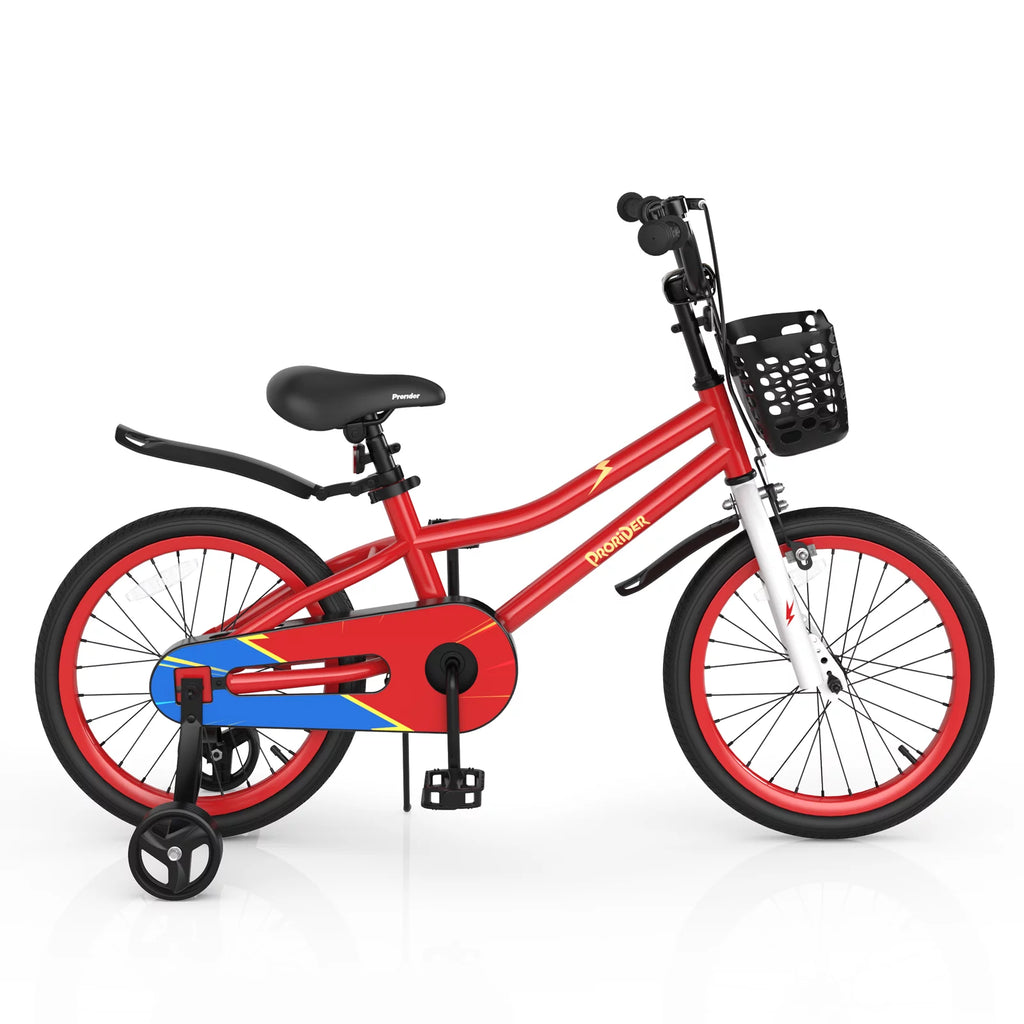 18 Kid's Bike with Training Wheels & Basket U177